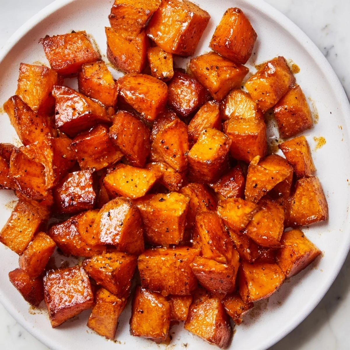 Golden Roasted Sweet Potatoes with Cinnamon emerge from the oven, tender and fragrant for a cozy meal.