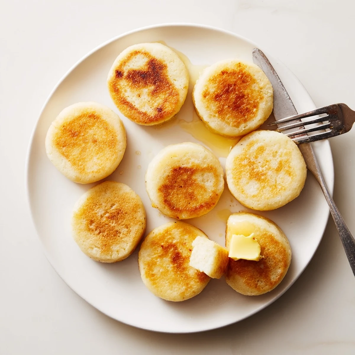 Golden brown Irish potato cakes pan-fried to crispy perfection with soft buttery centers