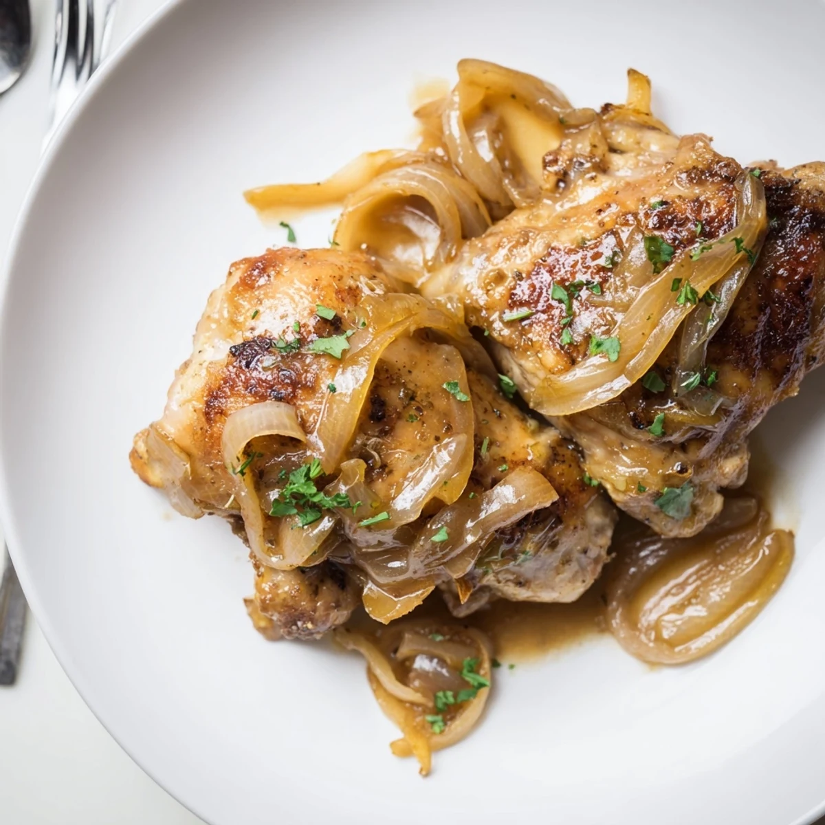 Savory Smothered Chicken Thighs