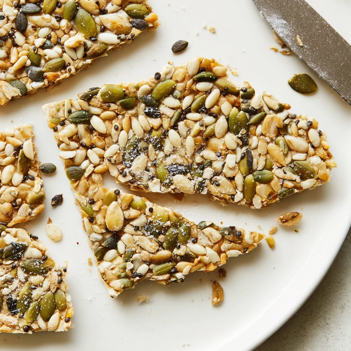 Baked Seed Crackers cooling on parchment, nutty aroma and crisp bite