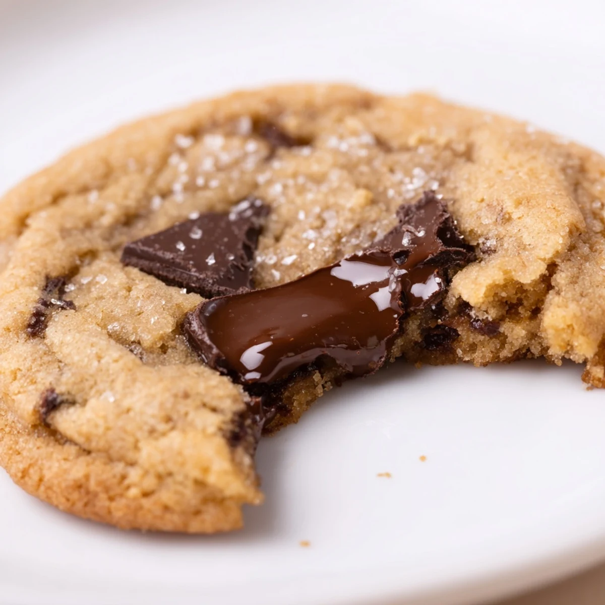 Warm Chocolate Filled Cookies on parchment, soft edges and molten center