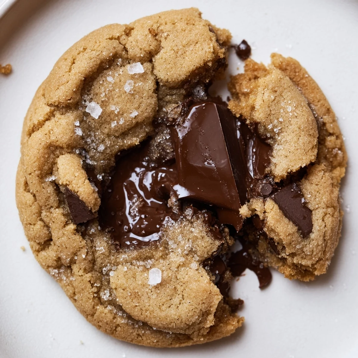 Plate of Chocolate Filled Cookies dusted with sugar, invitingly soft and rich