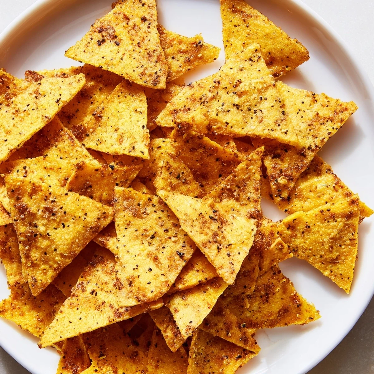 Homemade chickpea chips baking until perfectly crisp and seasoned with smoky paprika and garlic