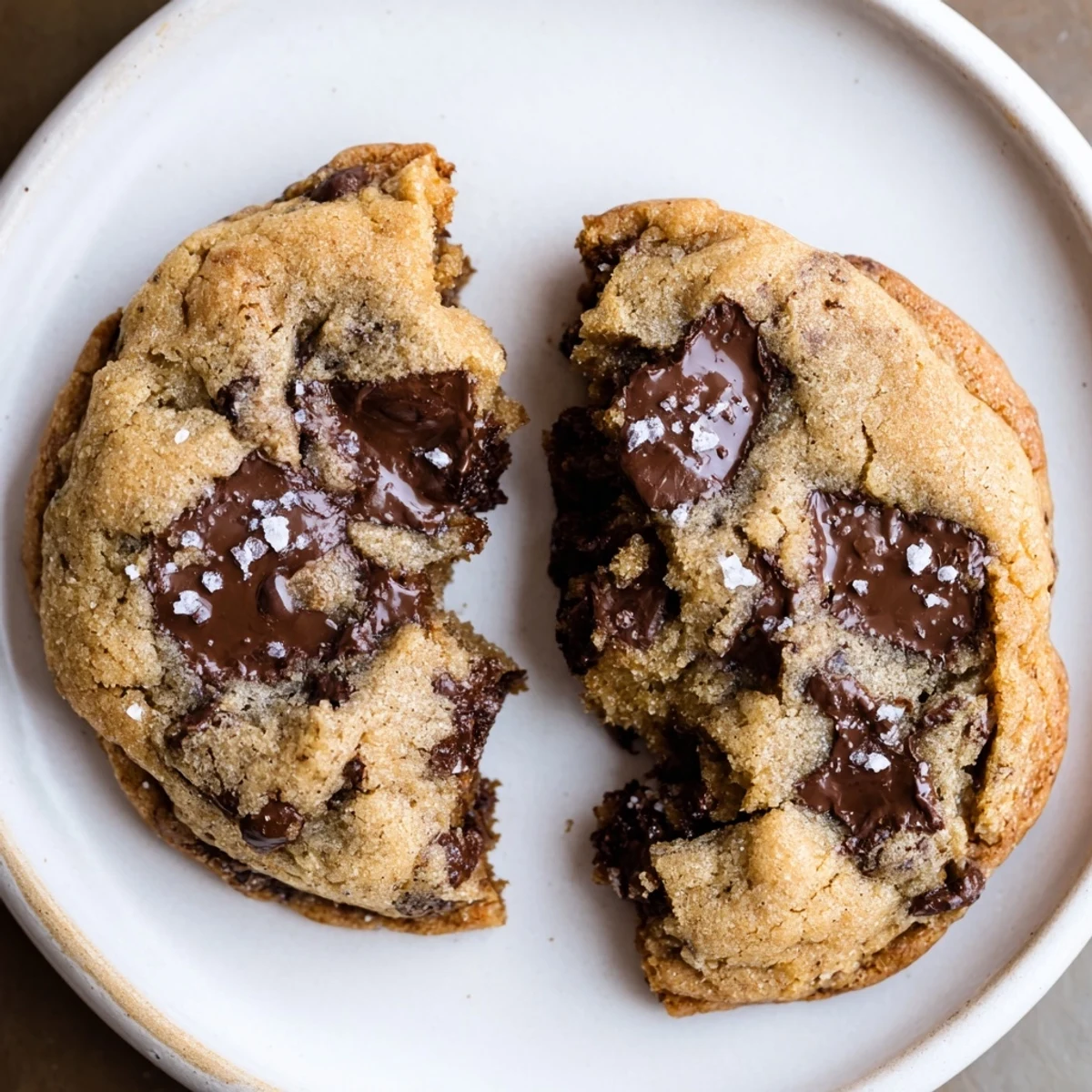 A stack of Brown Butter Chocolate Chip Cookies Recipe, chewy centers, crisp edges