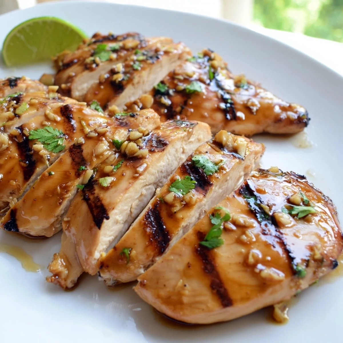 Crispy edged honey lime chicken draped in glossy sweet citrus glaze beside fluffy rice