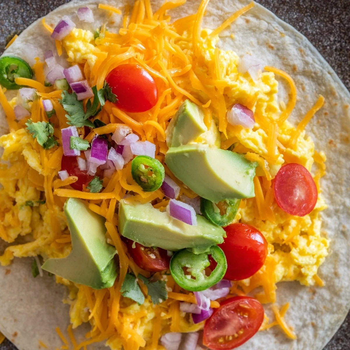 Vibrant morning meal featuring customizable toppings in this delicious breakfast tacos recipe.