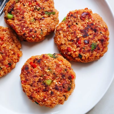 Harissa Sesame Salmon Patties