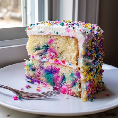 Unicorn Poke Cake