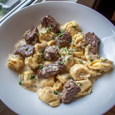 Garlic Steak Tortellini