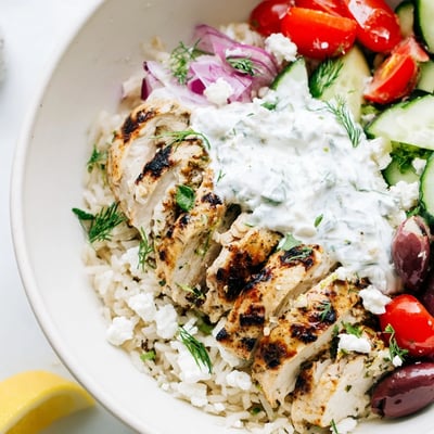 Greek Chicken Bowls